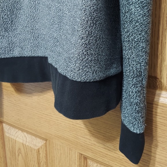 Tommy Hilfiger Sport Hoodie Men's S Gray Black Pullover Sweatshirt 1/4 Zip Logo - Picture 5 of 8